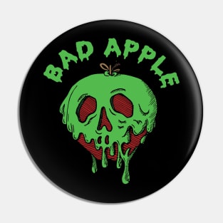 Bad Apple Green + Red Pin