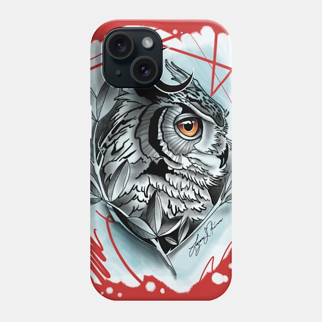 Owl Phone Case by Lazrartist