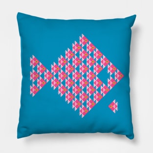 Back to fish shoal Pillow