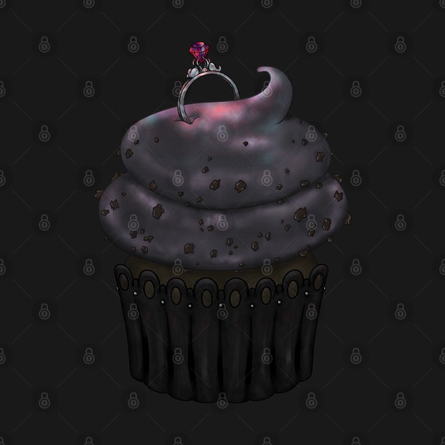 Sweet Engagement Cupcake - Dark Chocolate by Thedustyphoenix