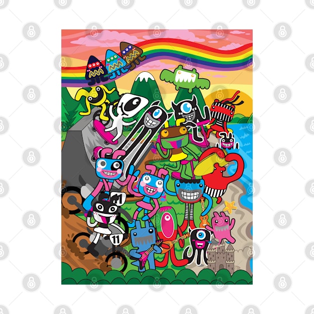 Live, Dream, Skate, Ride, Surf. Play! Aliens invasion!!! by Plushism