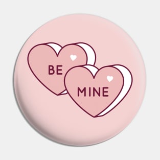 Be Mine Candy Hearts Pin