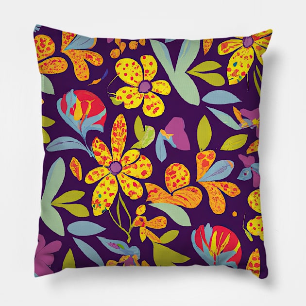 Floral Dreams #24 Pillow by Sibilla Borges