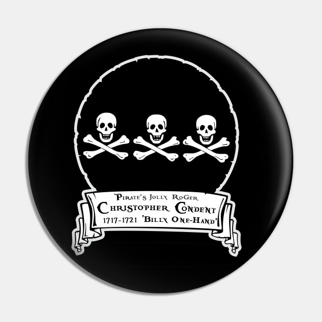 Christopher Condent Jolly Roger Pin by MBK