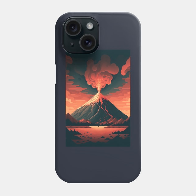 Volcanic Visions Phone Case by Abili-Tees