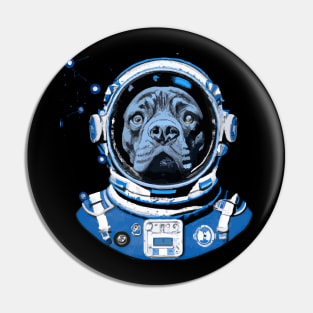 Alapaha Blue Blood Bulldog Astronaut Design Pin