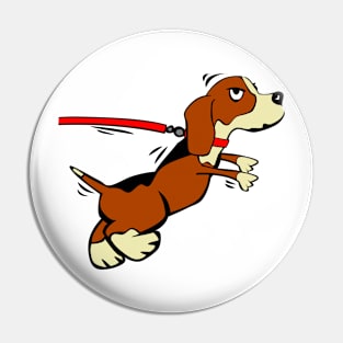 Beautiful Dog Illustration Pin