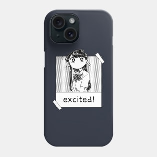 Komi san excited Phone Case