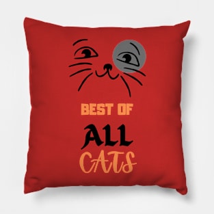 Best of all cats T Shirt Pillow