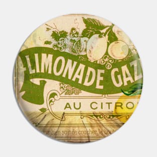 Lemonade label - vintage Pin