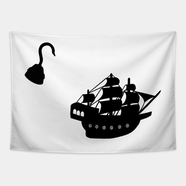 captain hook Tapestry by dreamtravel