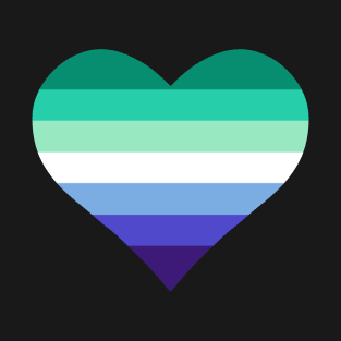 Gay/MLM Flag Heart T-Shirt