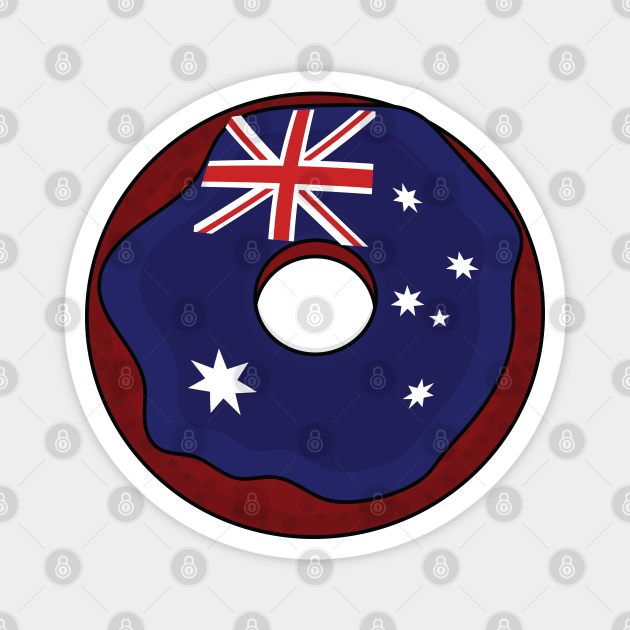 Australian donut flag day Australian Flag TeePublic