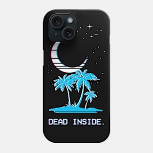 Dead Inside (Vaporwave Moonlight Island) Phone Case