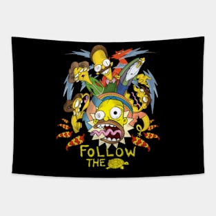 Simpsons Follow The Turttle Tapestry