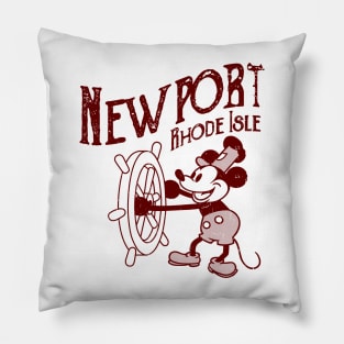 Steamboat Willie - Newport Rhode iSLAND Pillow