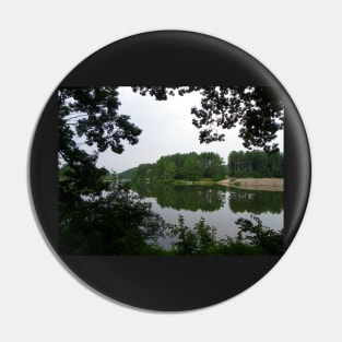 Lake View Photography Art, Beautiful Pine Trees, Nature Scenery Pin
