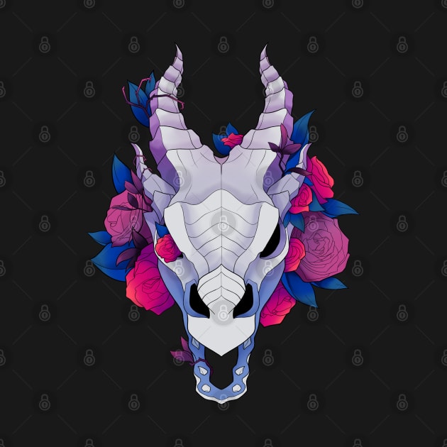 Overgrown Dragon Skull - Bi by WhisperingDusk