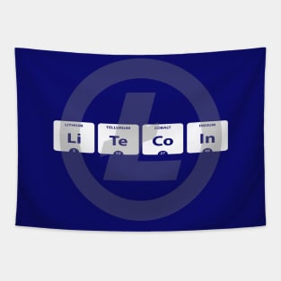 Periodic Litecoin mono Tapestry