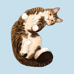 Snuggly Tabby Cat T-Shirt