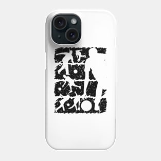 Bowling Player Silhouette Bowl Phone Case