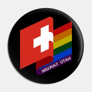 Midway Utah Pride Flag Pin