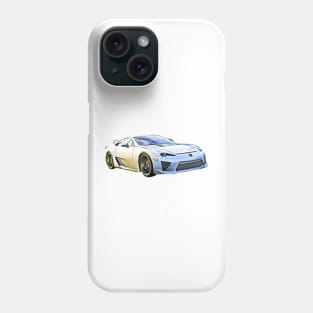 Lexus LFA Cartoon Black Phone Case