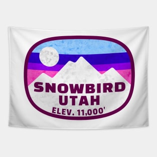 Ski Snowbird Utah Skiing Winter Sports Snowboarding Tapestry