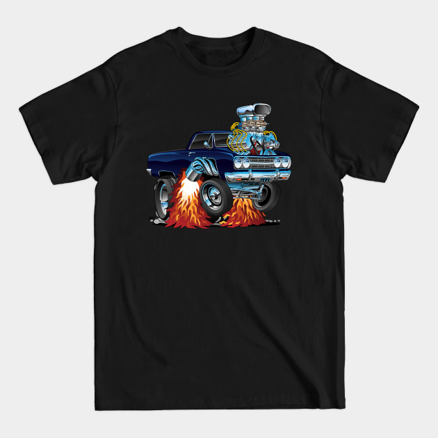 Disover Classic Sixties Muscle Car Cartoon - Muscle Car - T-Shirt