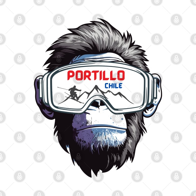 Ski Portillo - Chile by DW Arts Design