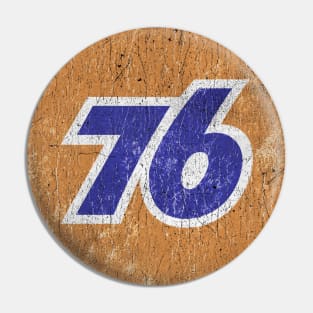 Vintage Distressed 76 Gasoline Pin