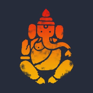 Ganesha Gradient Print T-Shirt