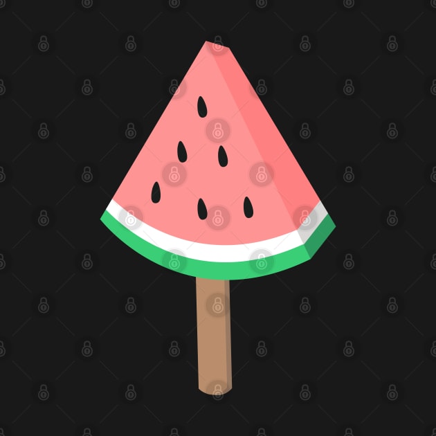 Cute Watermelon Ice Cream by Lizzamour