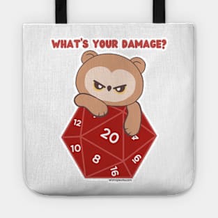 What's Your Damage? (D20 // Owlbear // Dice) Tote
