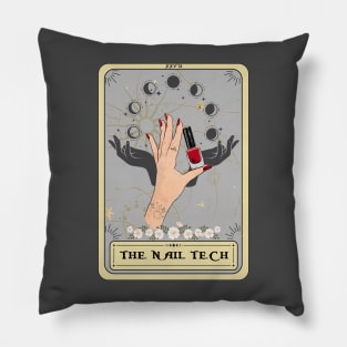 The Nail Tech Tarot Card, Nail Technician Pillow