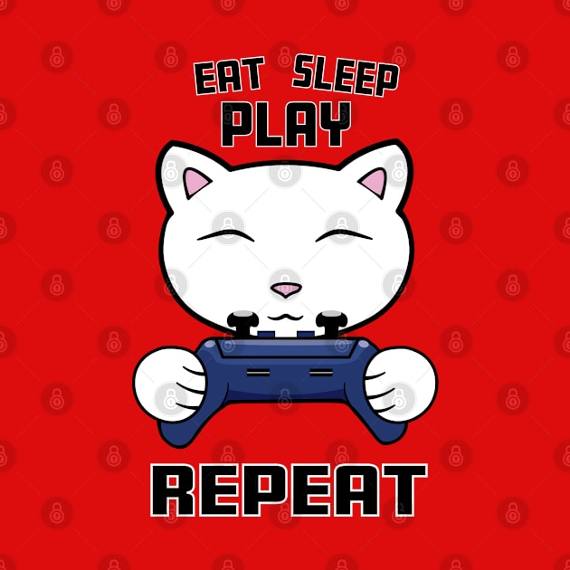 Eat sleep play repeat by Purrfect