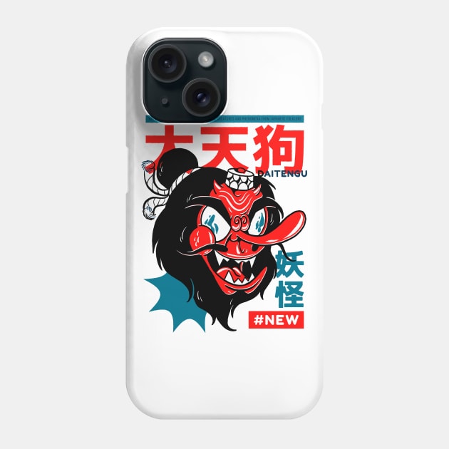 Japanese Samurai Mask New Urban Style Phone Case by OWLvision33