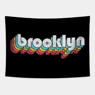 Brooklyn  / Retro Typography Design Tapestry