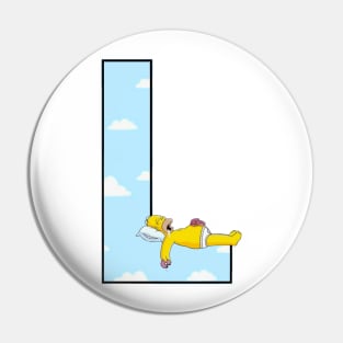 Simpsons letter Pin