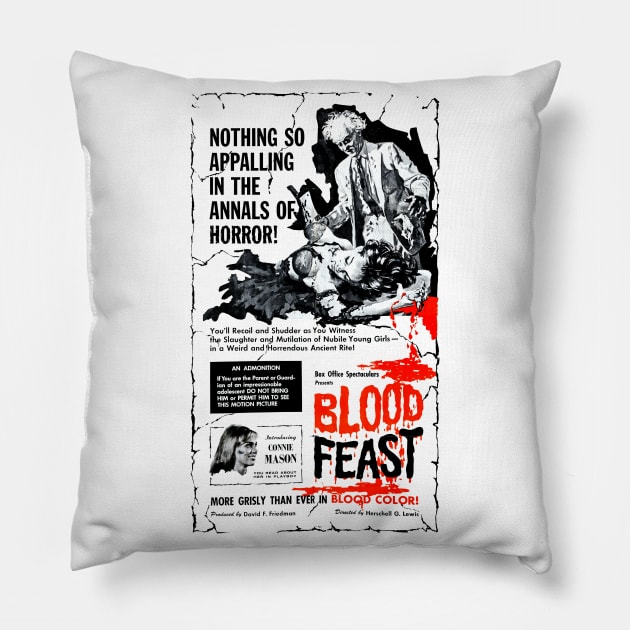 BLOOD FEAST Pillow by Scum & Villainy