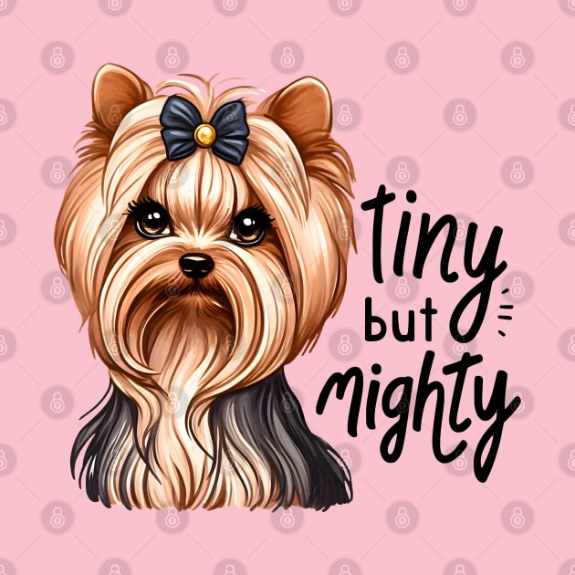 Cute yorkshire terrier dog. Gift for yorkie owners. by Mysticmuse