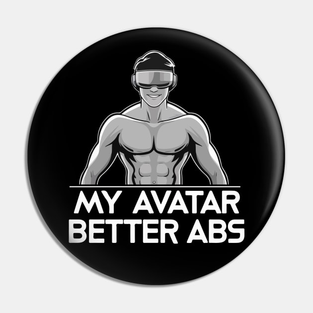 Gym Bro VR headset Funny Gifts Pin by GrafiqueDynasty