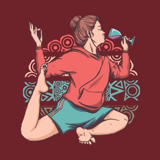 Yoga Wine Lover T-Shirt