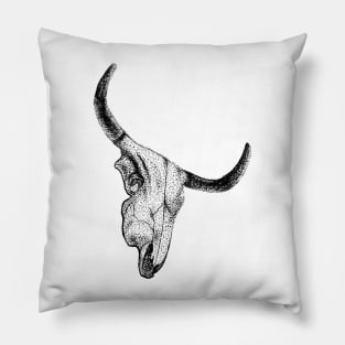 Longhorn Skull Pillow