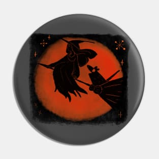 Opossum Witch Night Flight Pin