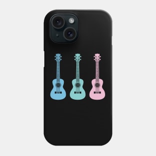 Three Ukuleles Pastel Colors Phone Case