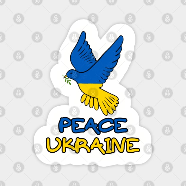 Peace Ukraine Magnet by Creatifly Graphic Tees