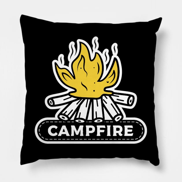 Campfire Pillow by busines_night