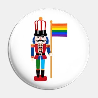 Pride Christmas Nutcracker Pin