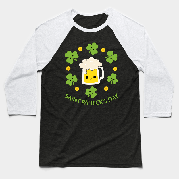 st patrick's day baseball tee